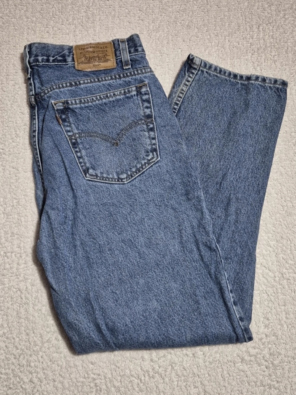 Levi’s 540 Relaxed Fit Jeans Vintage 1991 Made in Mexico 36X29 Brown Tab